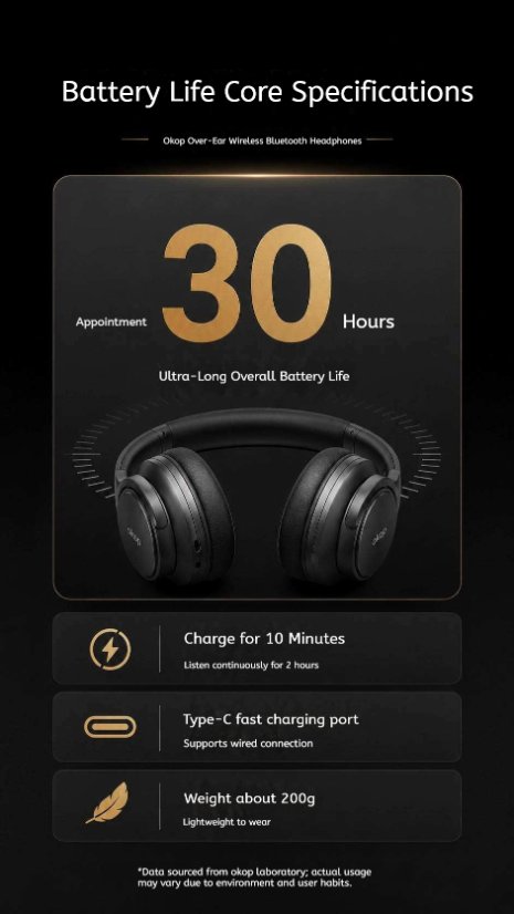 Over-Ear Headphones KP-H110 Wireless Bluetooth Speaker