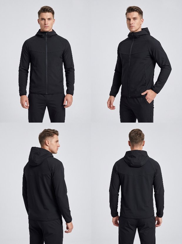 Activewear Men's Sweat-Enhancing Hoodie Set