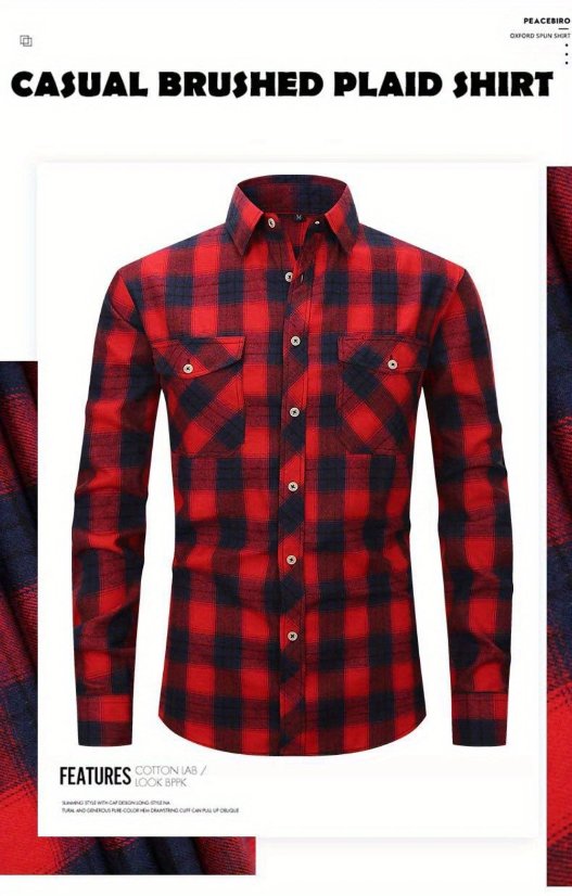 Plaid shirt M5 Brushed Plaid Shirt