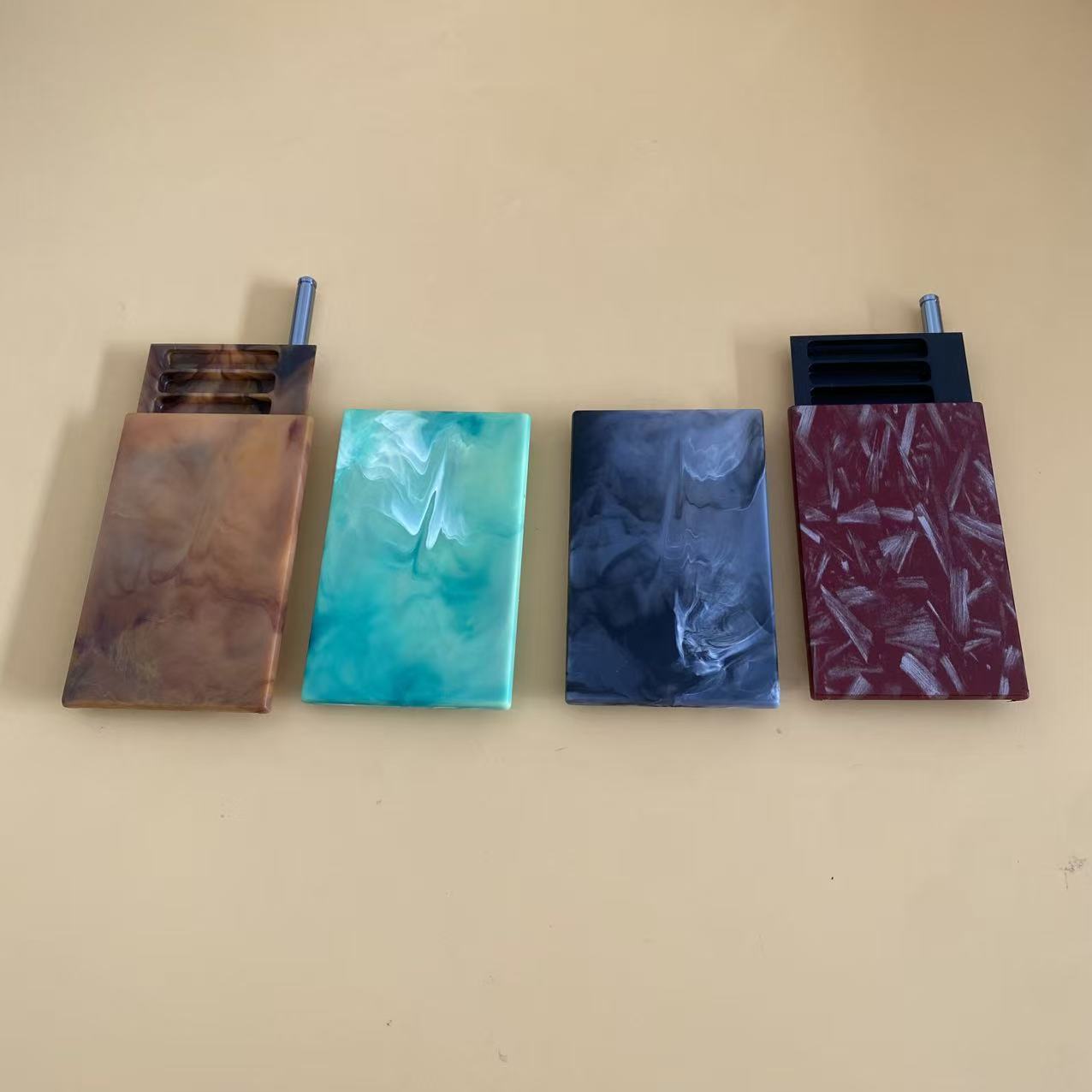 Slide-Case Storage Stone‑Texture Sliding Storage Box