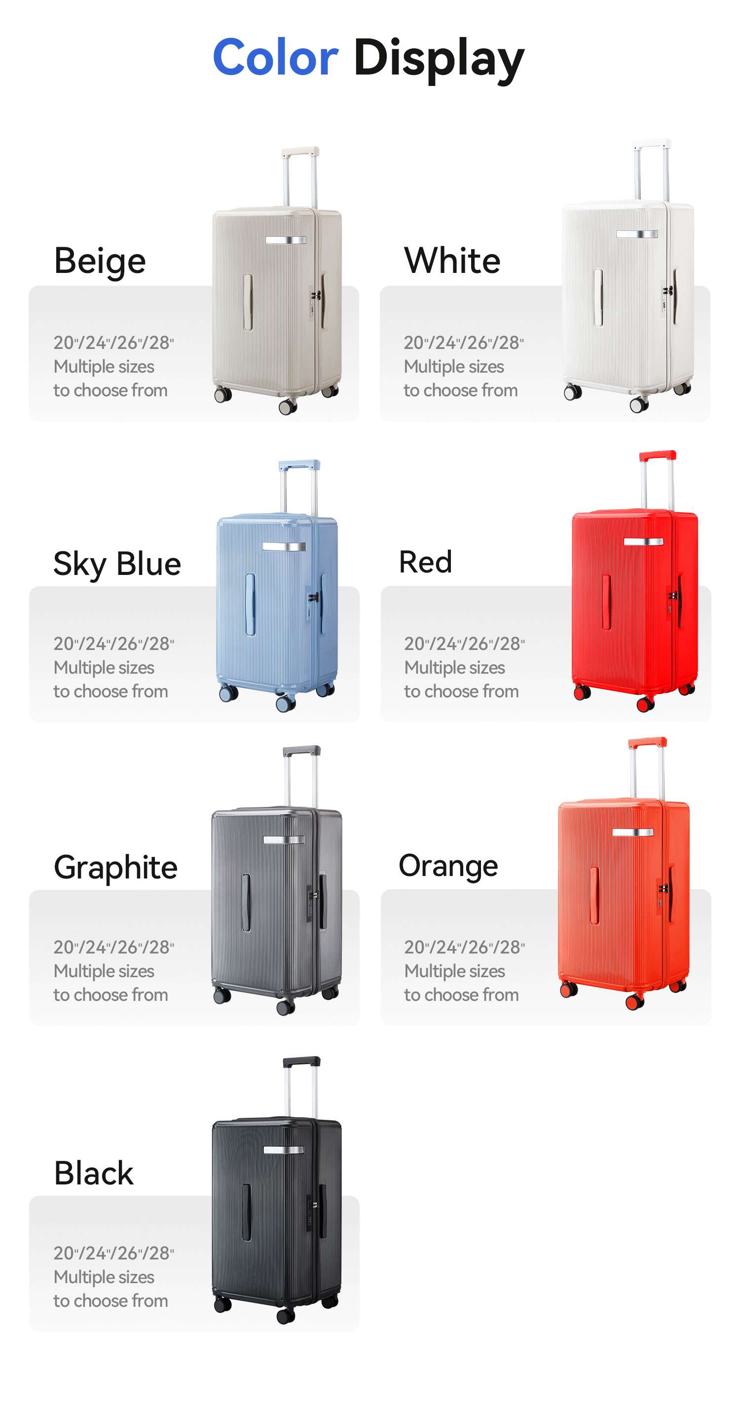 3 Piece Luggage Sets 6039