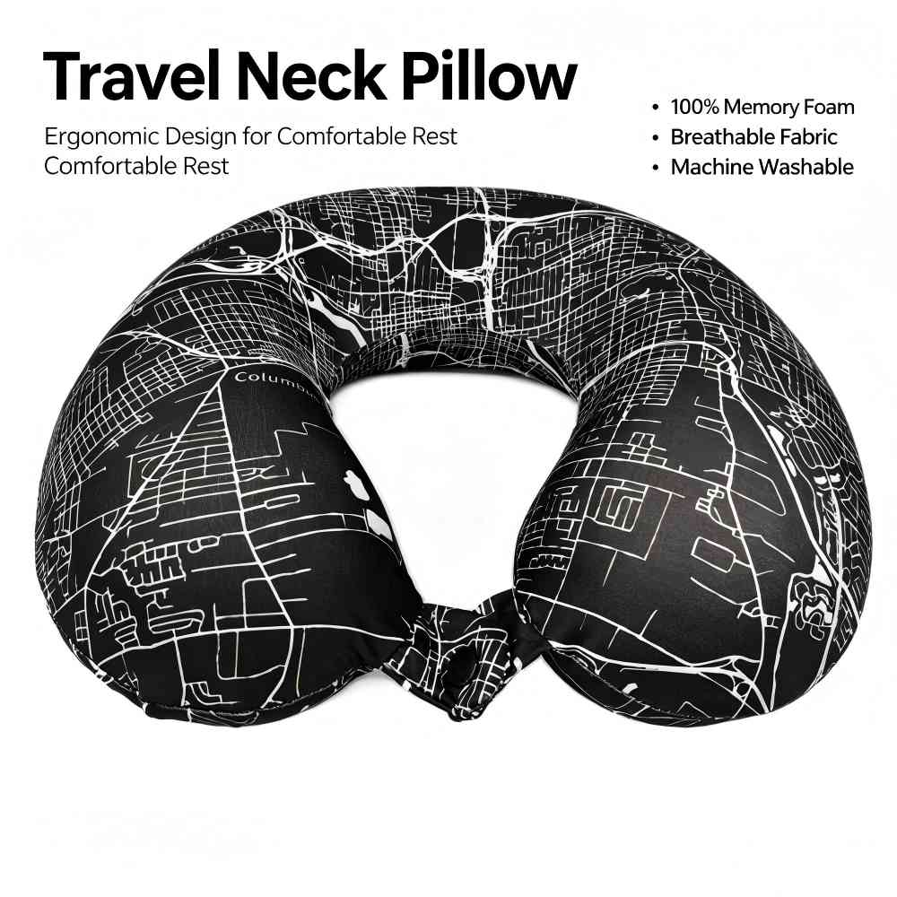 U-shaped pillow Printed Memory Foam U-Shaped Pillow