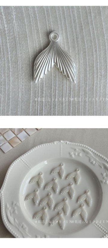 Imitation Pearl Beads Hanging fish tail beads