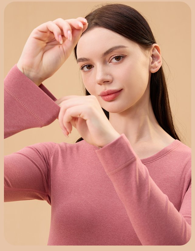 Thermal Underwear 260g Ribbed Thermal Underwear Set for Men and Women