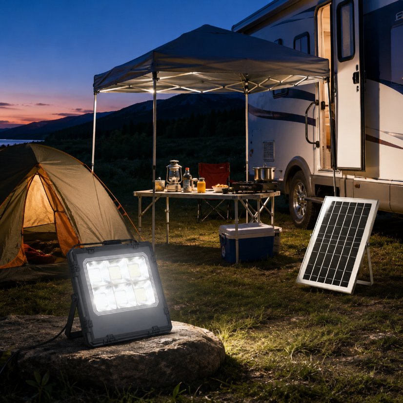 HB-T53 300W Solar-Powered Courtyard Light