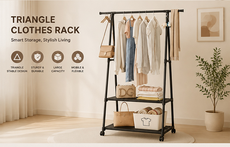 Multi-functional Coat Rack Triangular Coat Rack