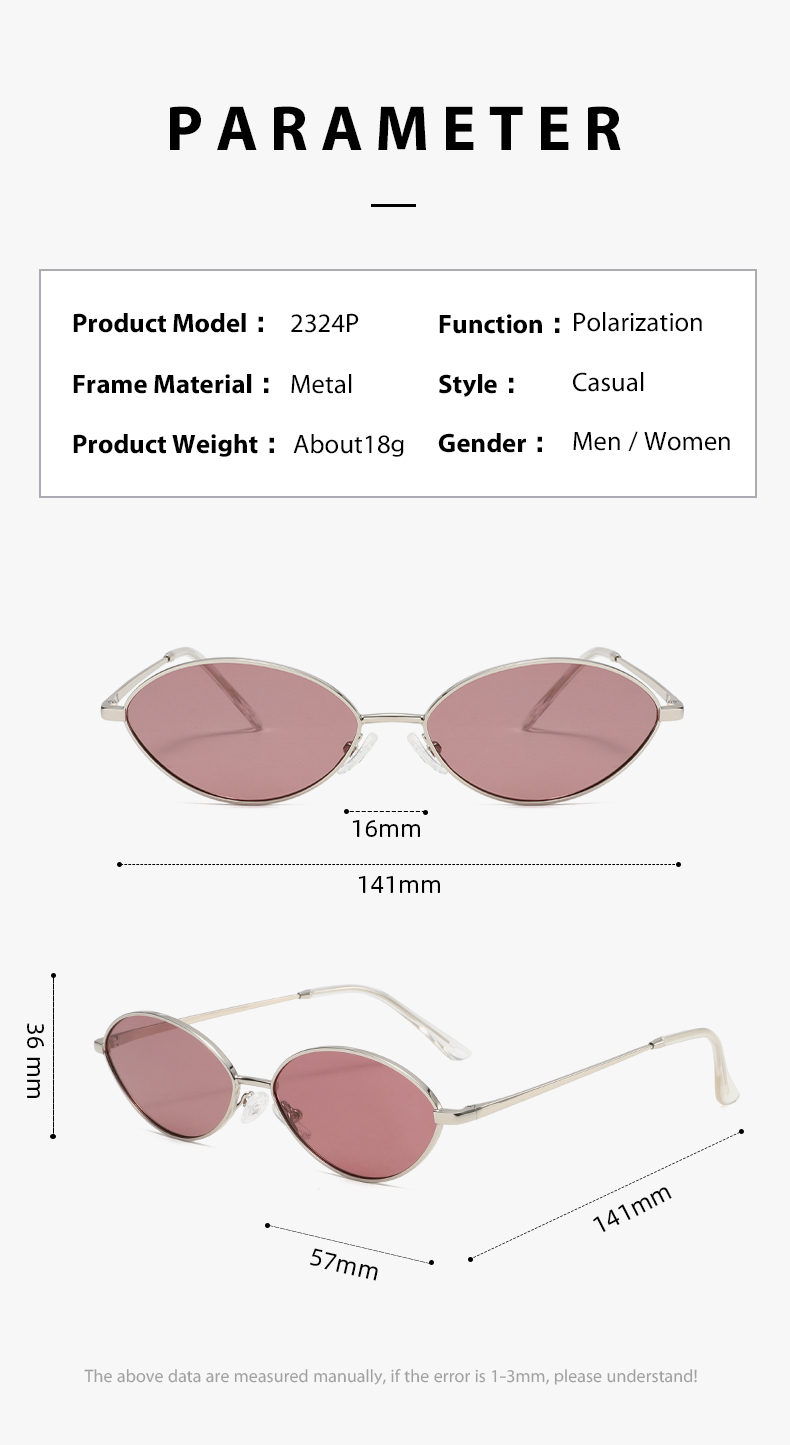 Fashion Sunglasses 2324 Polarized Sunglasses