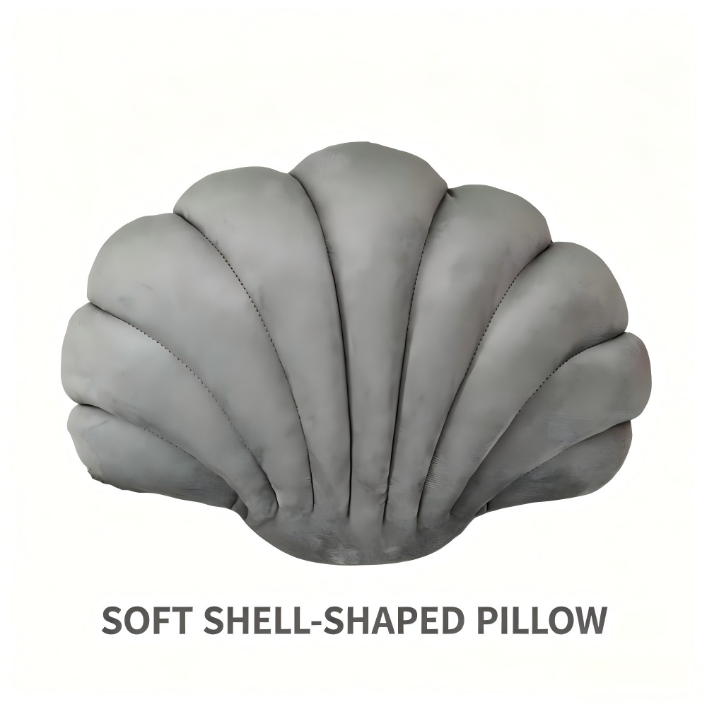 Throw Pillow Solid-Color Seashell Throw Pillow