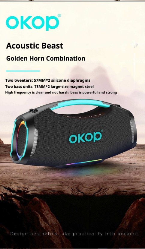Portable Outdoor Bluetooth Speaker KP-8005 Wireless Bluetooth Speaker
