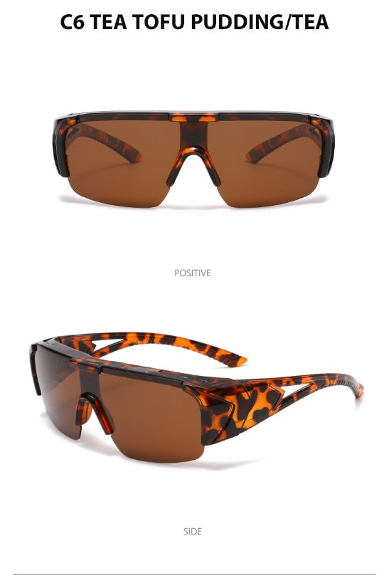Sports Sunglasses 3538 Polarized Photochromic Clip-on Set