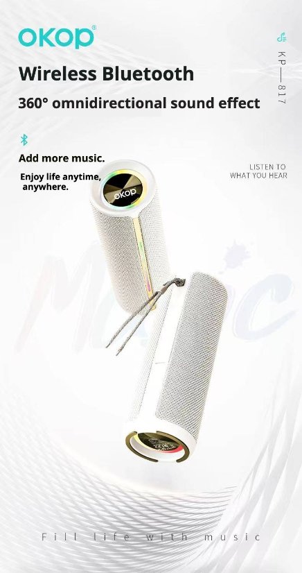 Portable Outdoor Bluetooth Speaker KP-817 Wireless Bluetooth Speaker