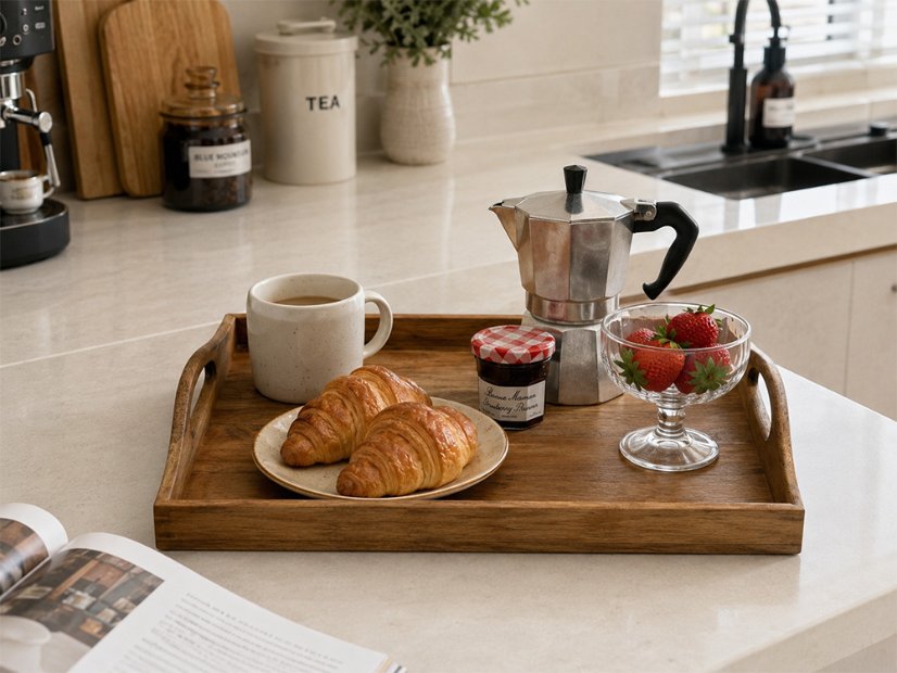 Handle Tray Solid Wood Handle Tray Set | Custom Sizes Available