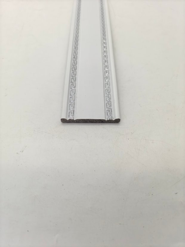 decor line PS Chinese Double-Side Hui Pattern Molding, Gold Inlay Wood Grain Frame Trim