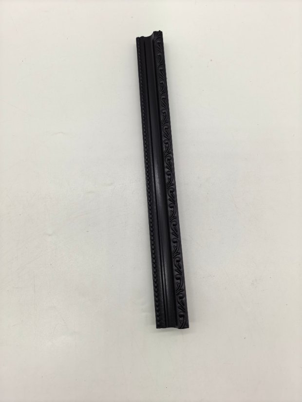 frame PS Black Classical Ornate Molding, Double-Side Beaded & Scroll Frame Trim