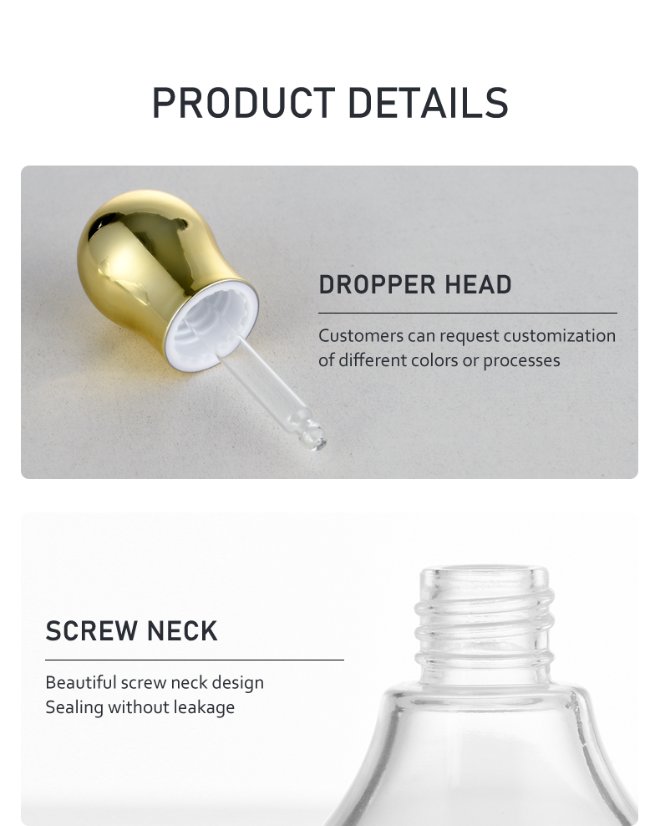 frasco cuentagotas 30ml Unique-Shaped Dropper Bottle – Trendy & Cute Design