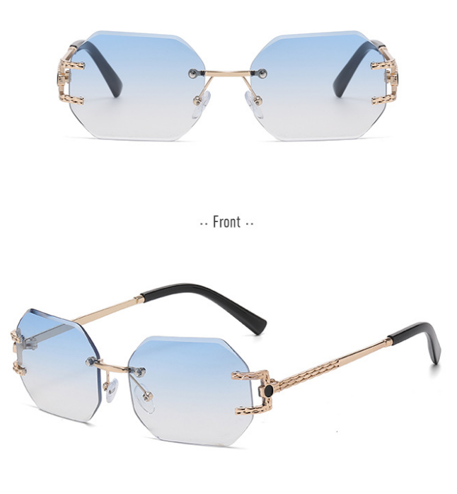 Gradient metal sunglasses 9059