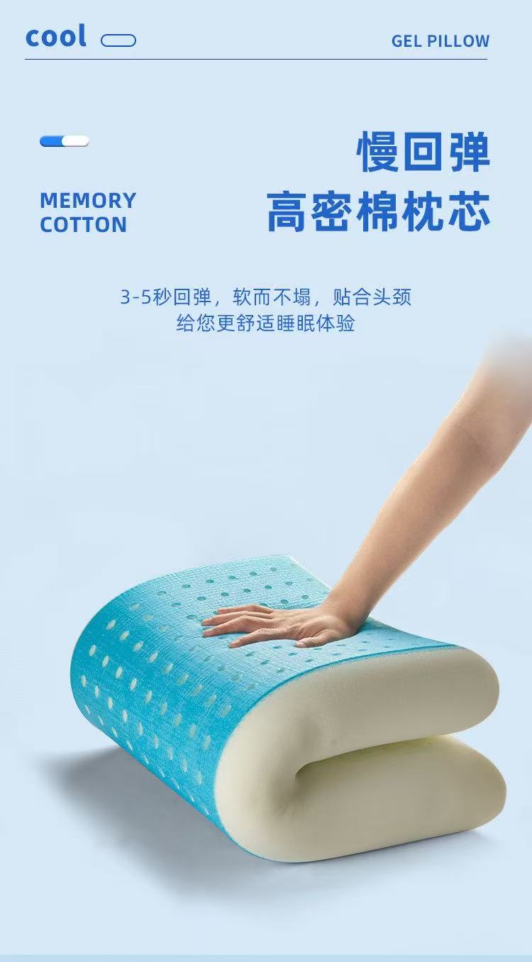 Sleeping Pillows Ventilated Gel Memory Foam Sleeping Pillow