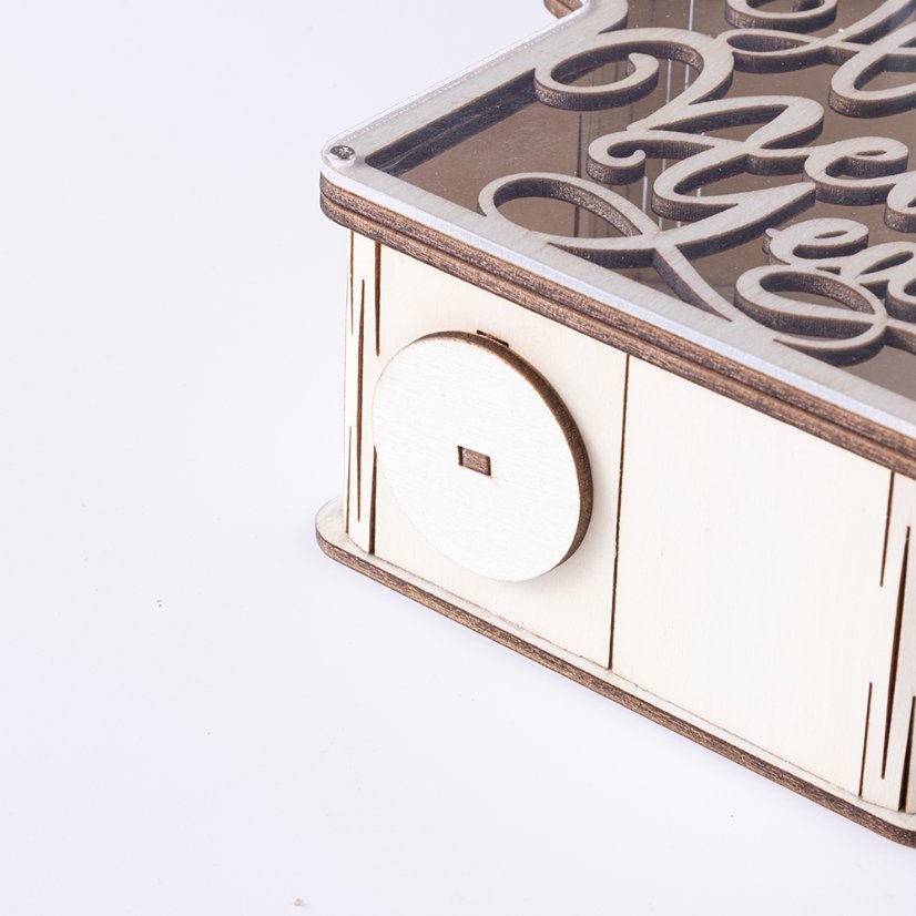 Holidays, gifts Wooden New Year's Money Box