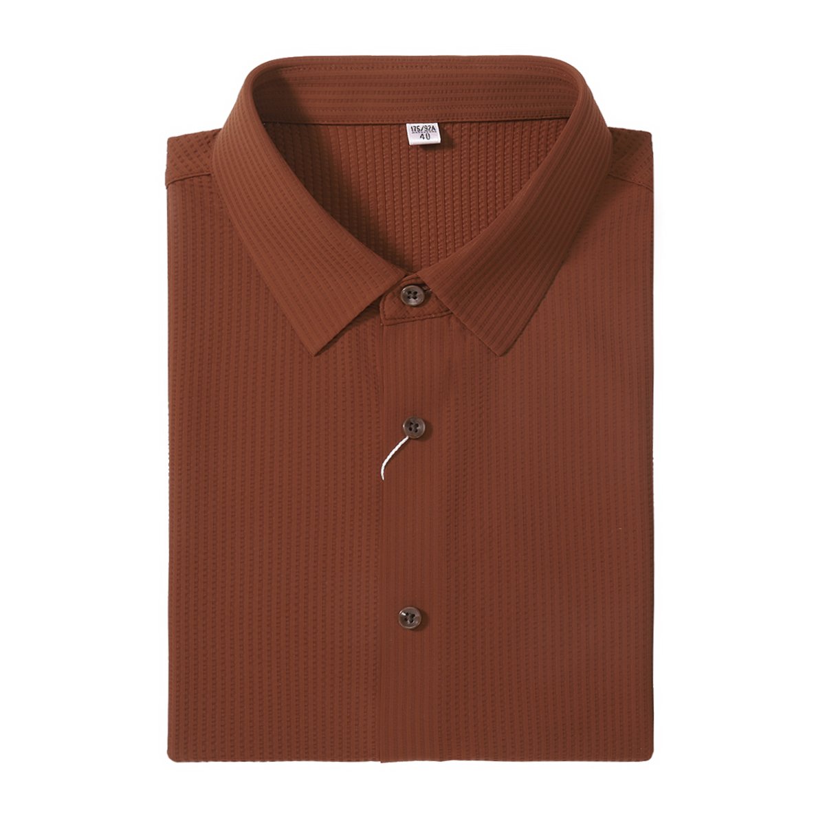 Sports Shirt Rust Waffle Knit Shirt
