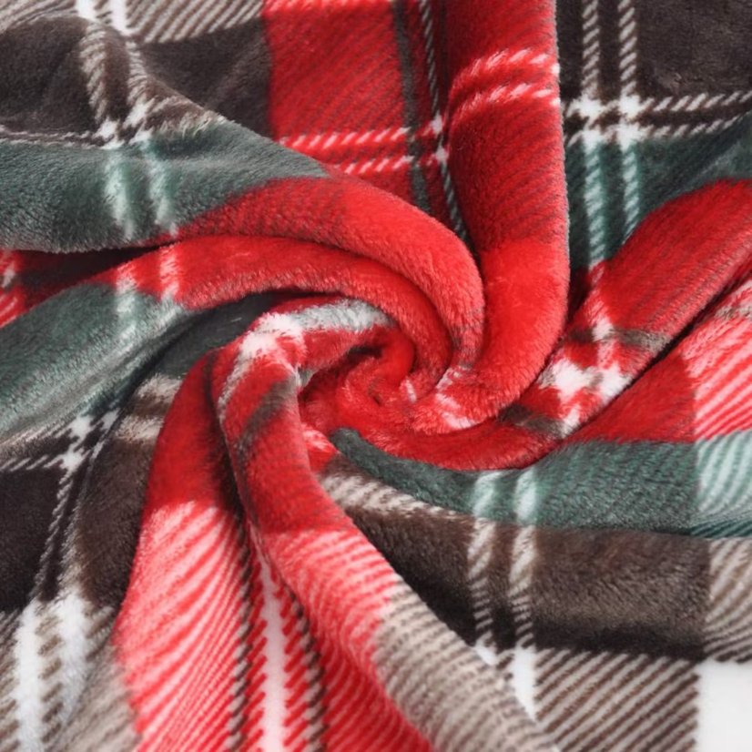 blanket Christmas Print Flannel Throw Blanket
