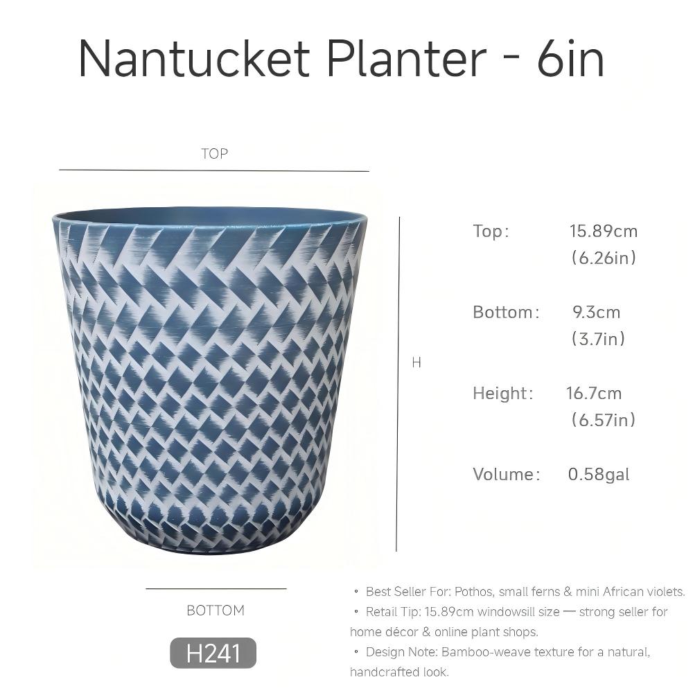 Nantucket Planter H241 6in