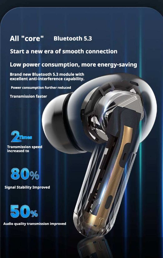 TWS Earbuds KP-719 Wireless Bluetooth AI-Translation Earbuds