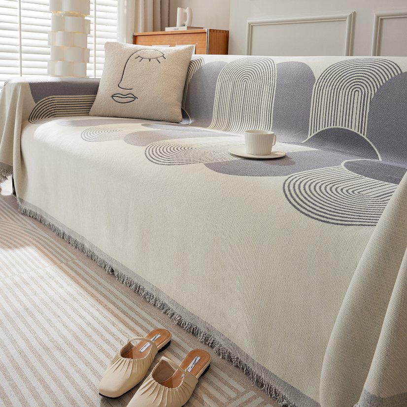 Jacquard sofa throw Saiya Sofa Throw