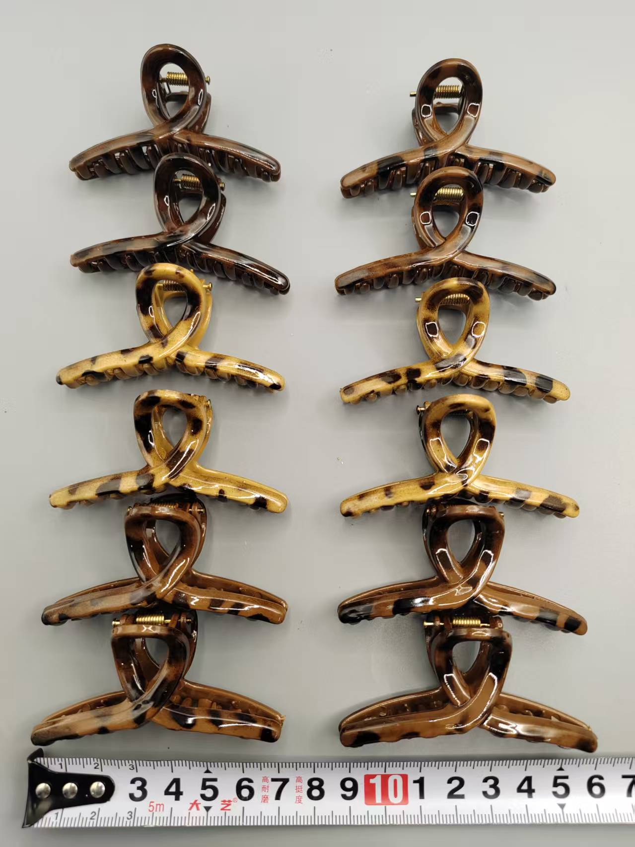 7cm Leopard-spot Pattern, 6 Colors Leopard Spot Six-Color Medium Claw Clip
