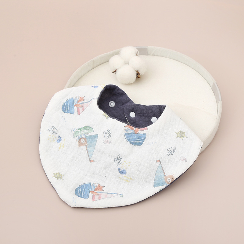 Muslin Bandanas Bibs 2 layer muslin bibs