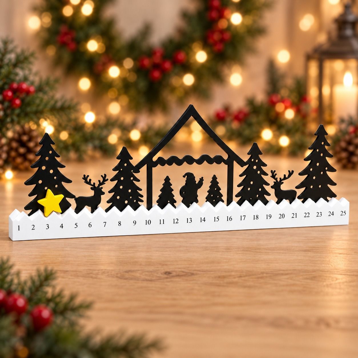 Plastic Craft Ornaments Advent calendar