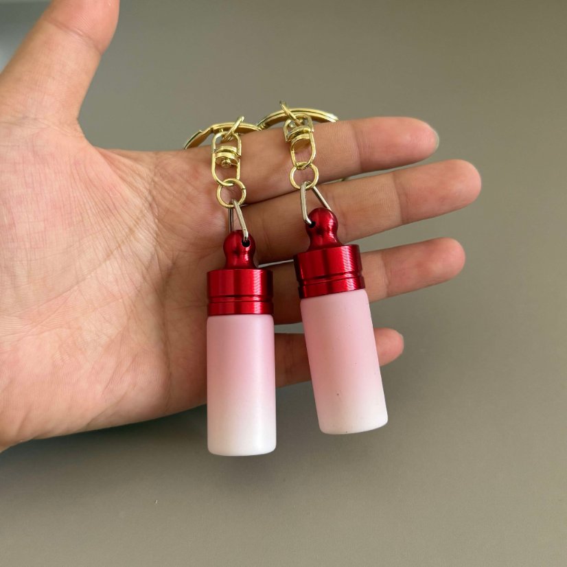 Keychain Storage Pocket Secret Mini Bottle Keychain