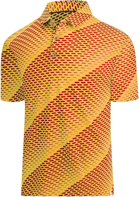 Digitally printed polo shirt 3D Digital-Print Short-Sleeve Polo