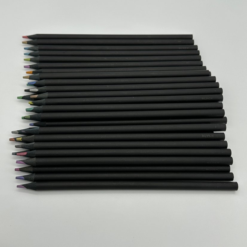 Colored pencils Premium Black Wood Colored Pencil Set