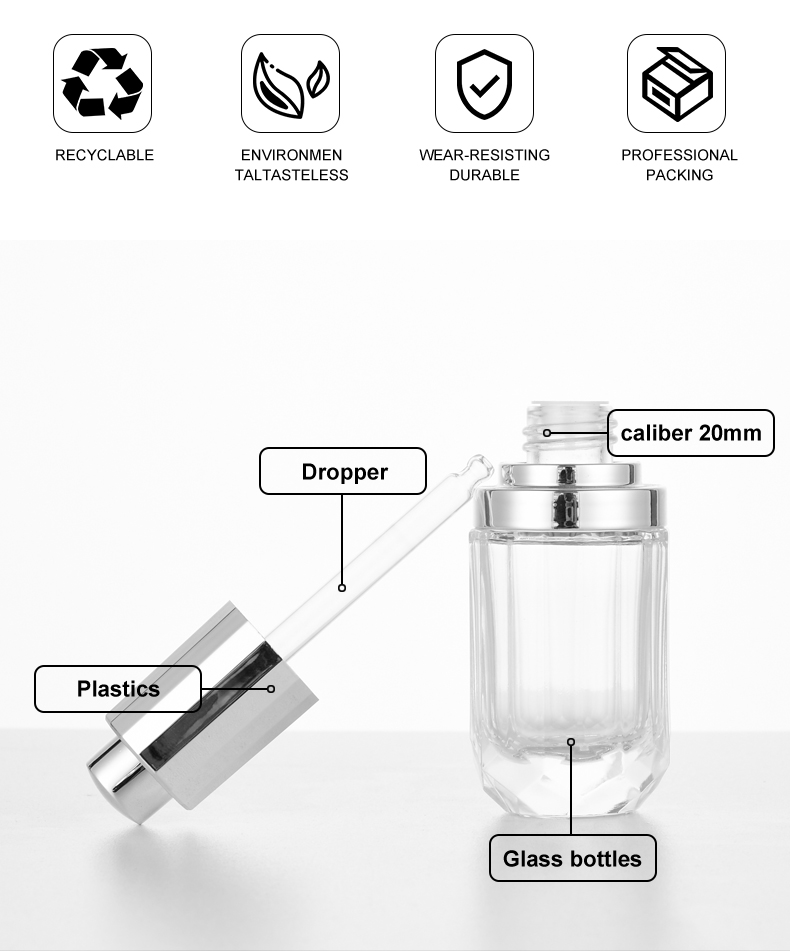 frasco cuentagotas 30ml Premium Press-Type Essential Oil Bottle – Customizable Colors 