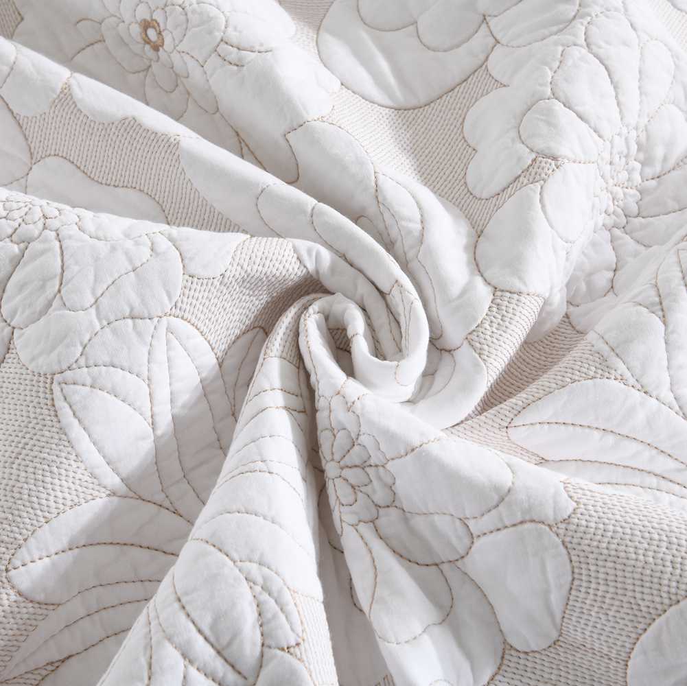 3-Piece Sets Encrypted Quilting Quilt Set Blossoms