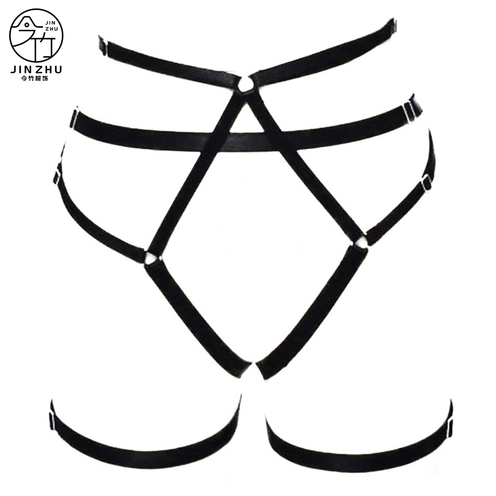 女士下衣 Multi-Layer Waist Belt Thigh Harness – Cross Elastic Adjustable Leg Binding 