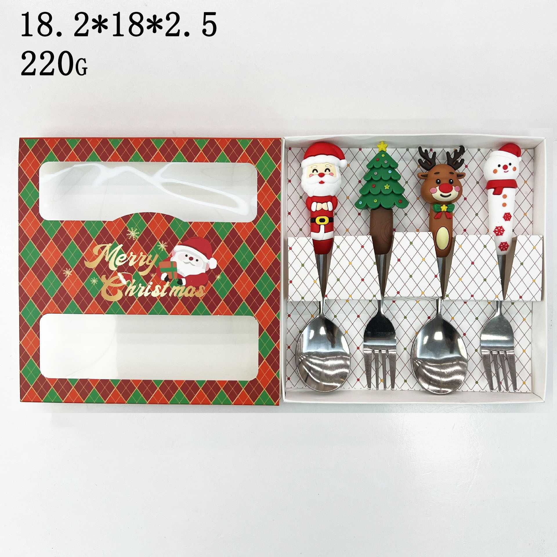 Christmas Tableware Stainless Steel Creative Christmas-Style Cutlery Gift Box Set