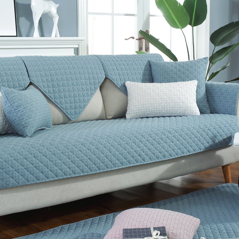 All-Season Sofa Cushions Small Check Sofa Cushion