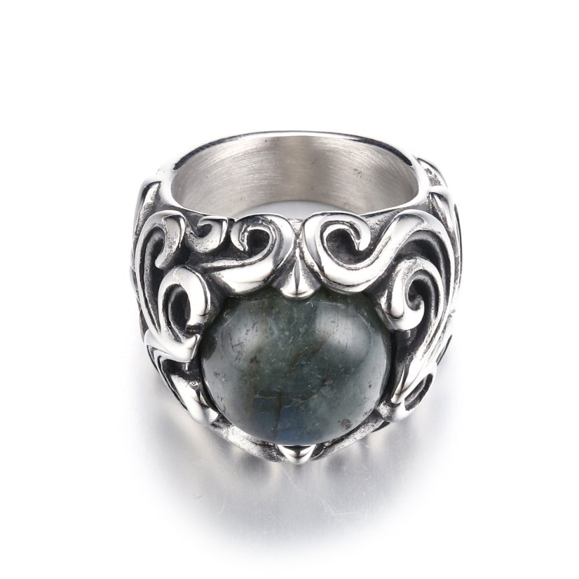 Rings Gothic Moonstone Stainless Steel Ring