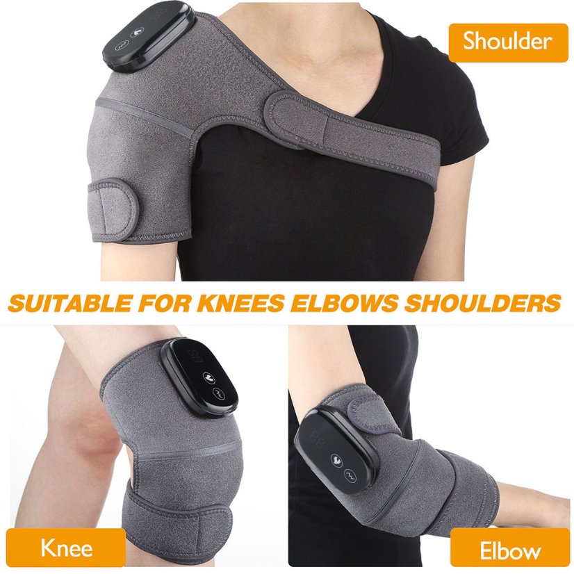 Knee Massager Cordless Rechargeable Heating Knee Warmers Wrap for Shoulder Elbow Knee Stress Relief
