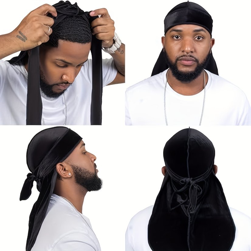 Durag Fleece‑Lined Durag Headwrap | Unisex Casual Outdoor Skull Head Cover