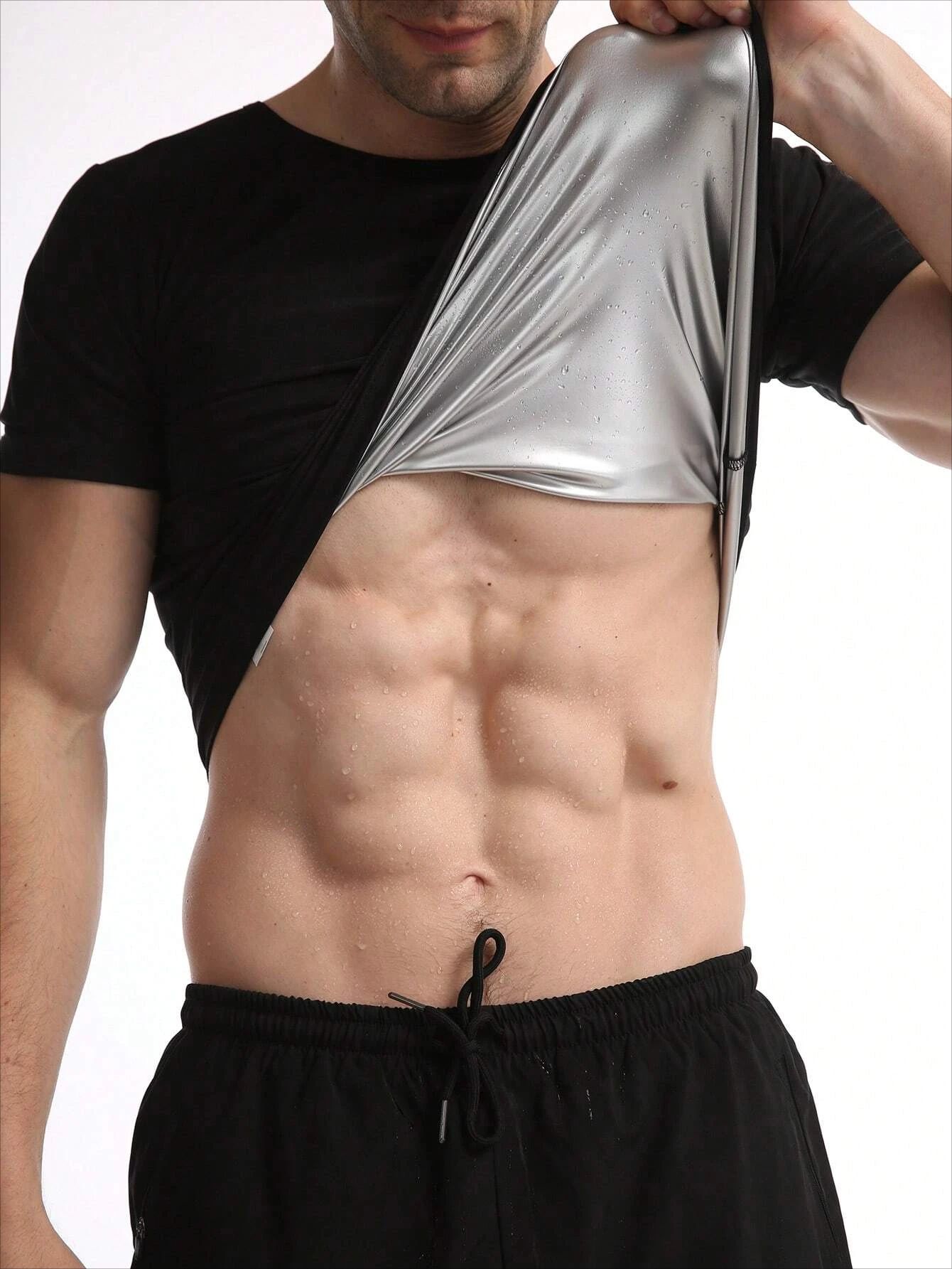 Activewear Sweat-Enhancing Men's Short Sleeve