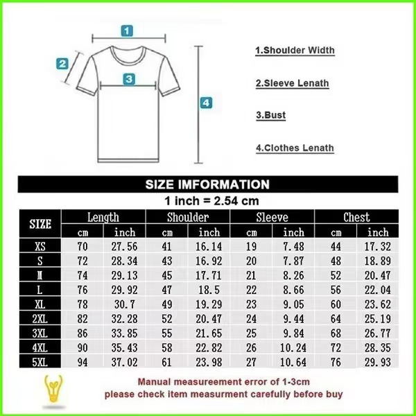 Men's Printed Short-Sleeve T-Shirt Men's 3D Print T-Shirt