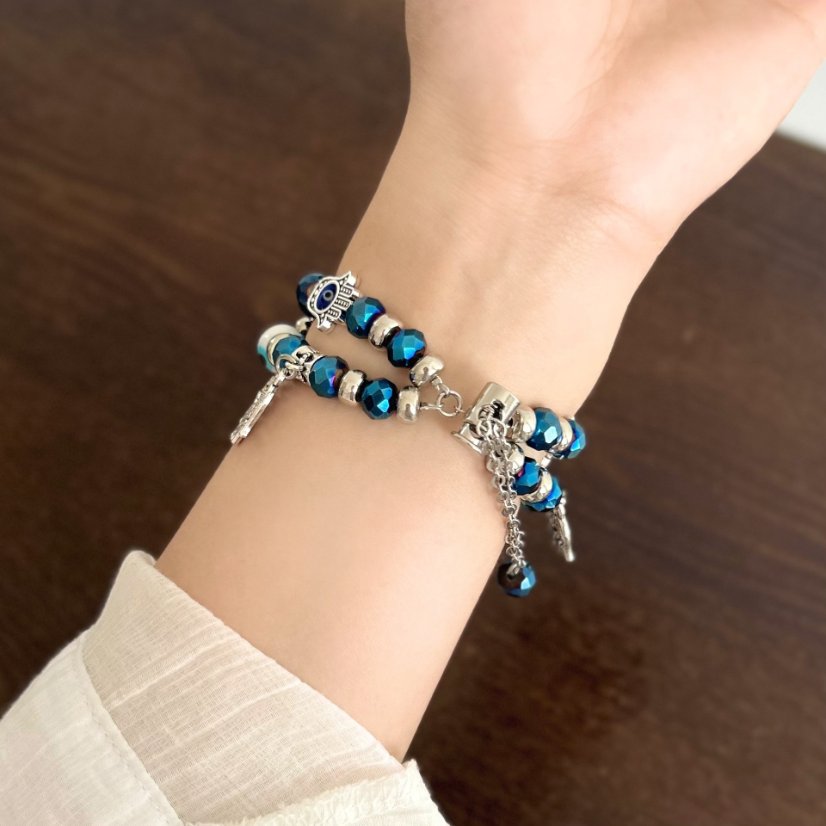 Watch strap Creative Buddha Hand Beaded Strap for Apple Watch Series S9/8/7/6/5/4/3/Ultra