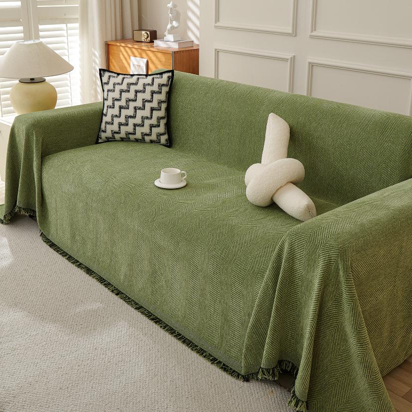 Jacquard sofa throw Herringbone Fishbone Sofa Throw