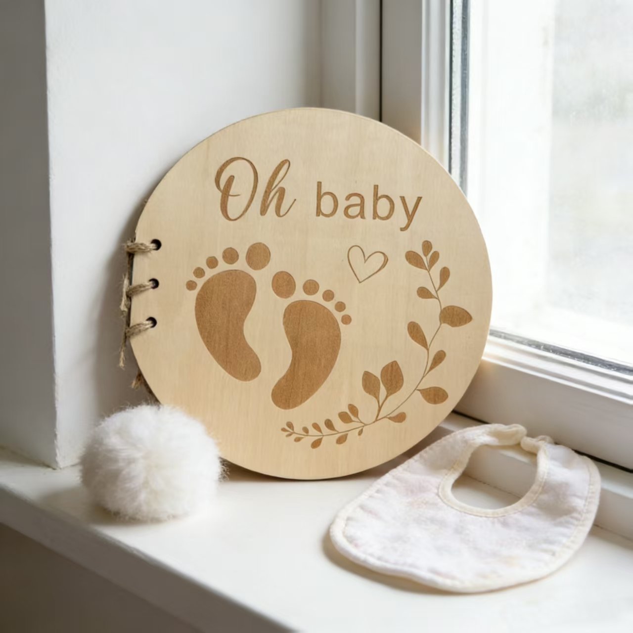Infant Baptism Footprint Style Book Creative Baby Gift