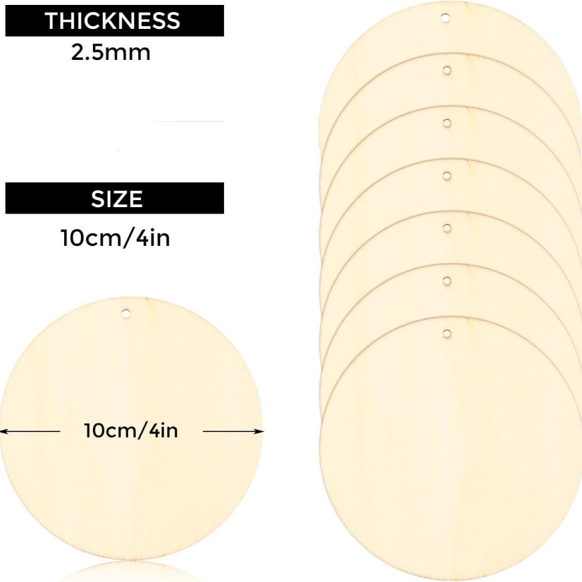 Wooden Pendants DIY Natural Round Wood Slices