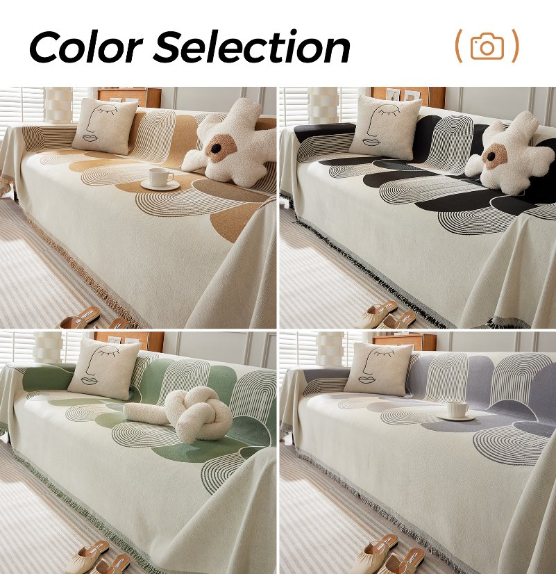 Jacquard sofa throw Saiya Sofa Throw