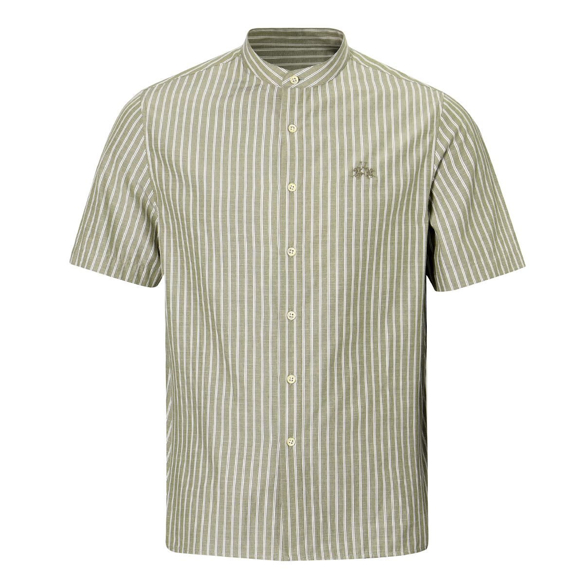 Casual Shirt Grandad Stripe Shirt