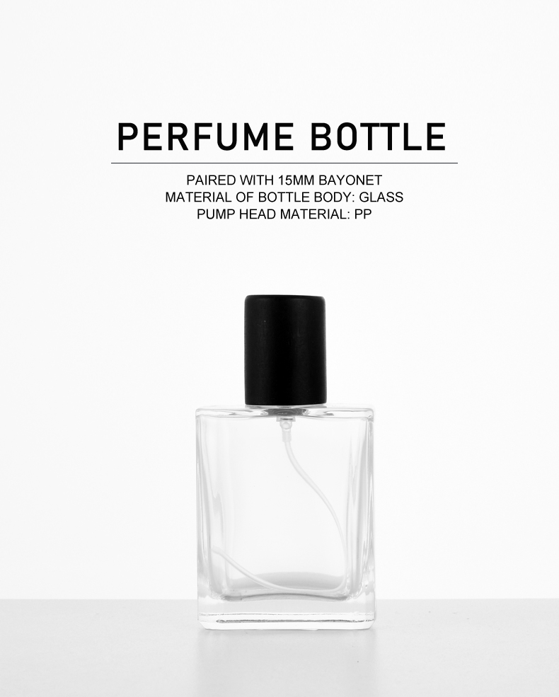frasco de perfume 50ml Thick-Base Perfume Spray Bottle – Customizable Colors